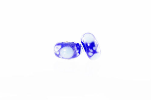 mypfeifenband`s Glasperle "Pfoten - blau"